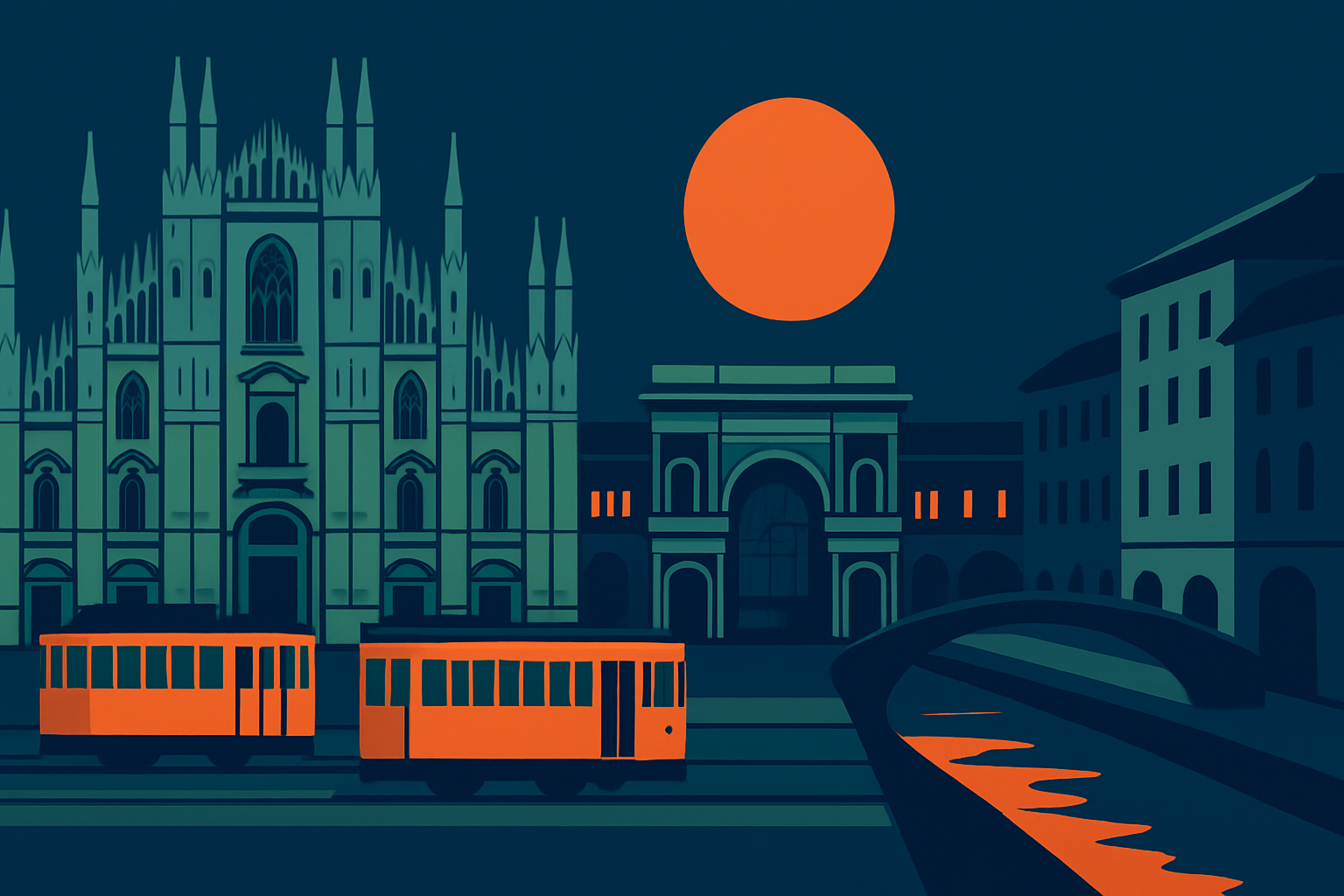 Milan ruta sin avion
